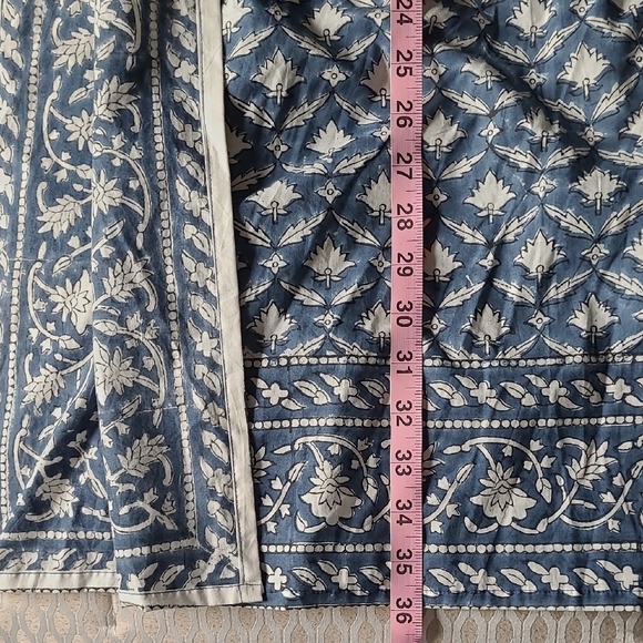 Sevya Handmade Blue and White Kaftan One Size Fits Most. NWOT. - Picture 10 of 12